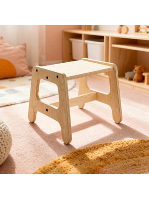 Luvy Kids Furniture Luni Çocuk Taburesi Montessori