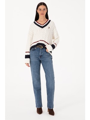 U.S. Polo Assn. Kadın Mavi Jean Pantolon 50310126-DN0022