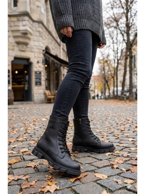 Fort 6085 Sedef Rahat Hafif Kaymaz Taban Sıcak Astar Kadın Bot