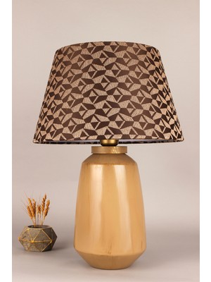 HMY Design Crescent Handmade Dekoratif Seramik Abajur