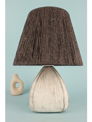 HMY Design Serre Handmade Seramik Abajur Siyah