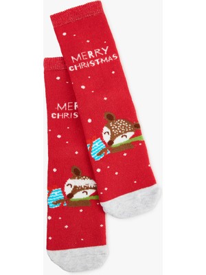 Koton Pamuklu Yılbaşı Çorabı