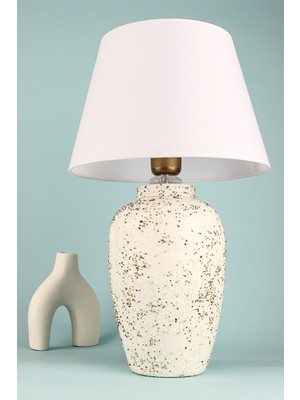 HMY Design Mouille Handmade Seramik Abajur Beyaz