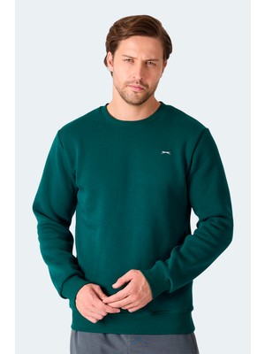 Slazenger MEGAR I Erkek  Koyu Yeşil Sweatshırt