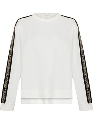 Allyco Çizgi Detaylı Oversize Sweatshirt