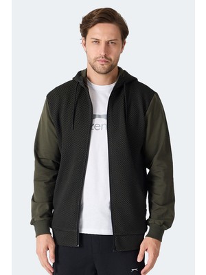 Slazenger Flame Erkek Kapüşonlu Cepli Lacivert Sweatshırt