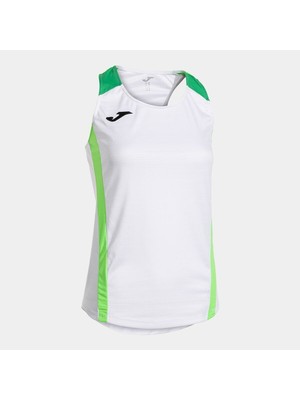 Joma 902521.217 Montreal Kadın Kolsuz Beyaz Yeşil Spor Tişört