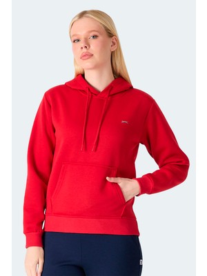 Slazenger Mısty  I Kadın Kapüşonlu Ekru Sweatshırt