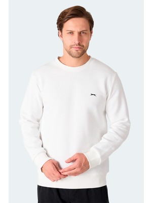 Slazenger MEGAR I Erkek  Ekru Sweatshırt