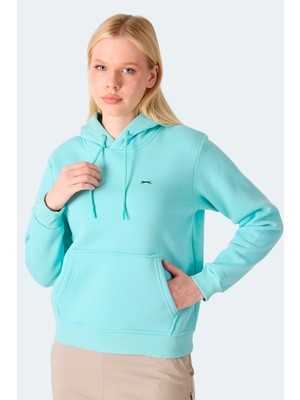 Slazenger Mısty  I Kadın Kapüşonlu Ekru Sweatshırt