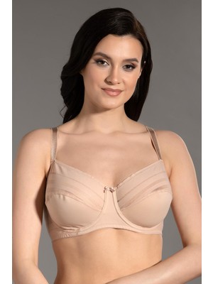 Cotonhause Kadın Toparlayıcı Pudra Sütyen – File Detaylı, Şekillendirici Model C0T7N0843