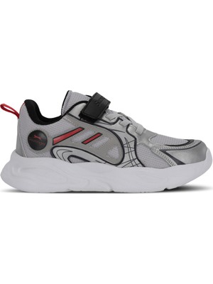 Slazenger KELSY Erkek Çocuk  Gri / Kırmızı Günlük Spor Ayakkabısı