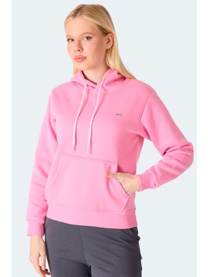 Slazenger MISTY  I Kadın Kapüşonlu Pembe Sweatshırt