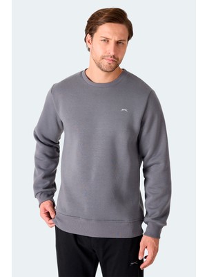 Slazenger MEGAR I Erkek  Gri Sweatshırt