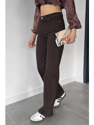 Gülseli Kadın Yüksek Bel Likralı Palazzo Pantolon P-00019714