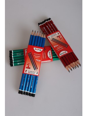 Dekomus Ile Orjınal Fatih 12'li Mercanlı Kurşun Kalem