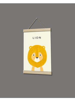 idealizbiz Aslan Portresi Kanvas Poster Tablo