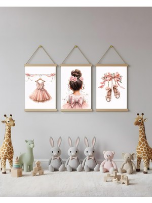 idealizbiz Kız Elbise ve Ayakkabı Kombin Kanvas Poster