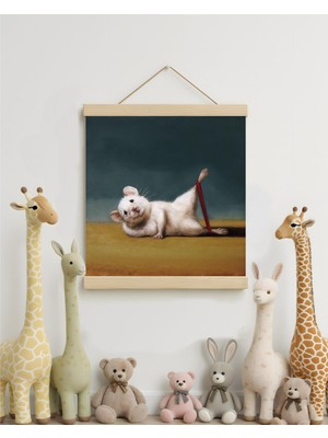 idealizbiz Jimnastikçi Fare Soyut Kanvas Poster