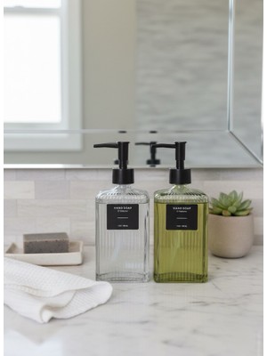 Rooc Home 2’li Cam Sıvı El Sabunluk Seti – 400 ml