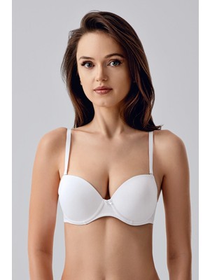 Cotonhause Kadın Push-Up Beyaz Sütyen –  Şekillendirici Model C0T2N0733