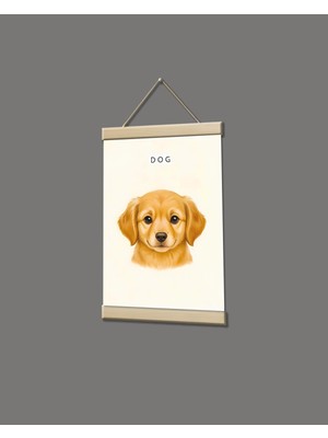 idealizbiz Köpek Portresi Kanvas Poster Tablo