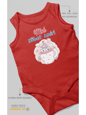 Morivo Kids Mini Nöbet Amiri Baskılı Bebek Zıbını – Çıtçıtlı Body | %100 Pamuk Sıfır Kol
