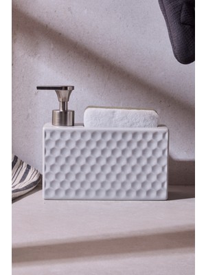 Perotti Ash Grey 750 ml Porselen Mutfak Sıvı Sabunluk