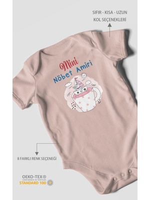 Morivo Kids Mini Nöbet Amiri Baskılı Bebek Zıbını – Çıtçıtlı Body | %100 Pamuk Kısa Kol