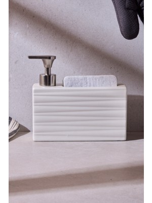 Perotti Ash Beige 750 ml Porselen Mutfak Sıvı Sabunluk