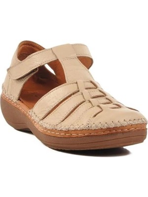 Venüs 25190247Y Kadın Derı  Ayakkabı Bej Ç