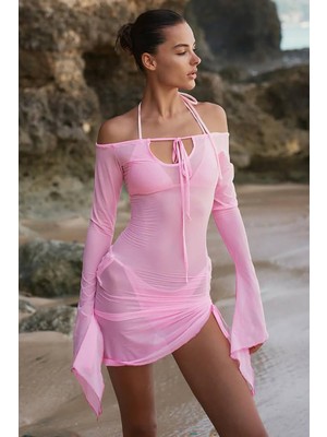 BMD Casaandra Plaj Elbisesi - Pembe