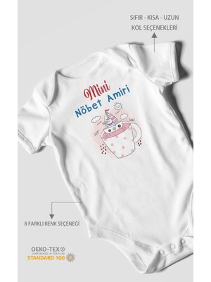 Morivo Kids Mini Nöbet Amiri Baskılı Bebek Zıbını – Çıtçıtlı Body | %100 Pamuk Kısa Kol