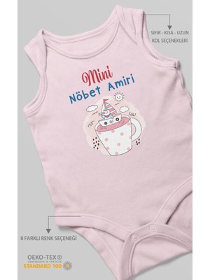 Morivo Kids Mini Nöbet Amiri Baskılı Bebek Zıbını – Çıtçıtlı Body | %100 Pamuk Sıfır Kol