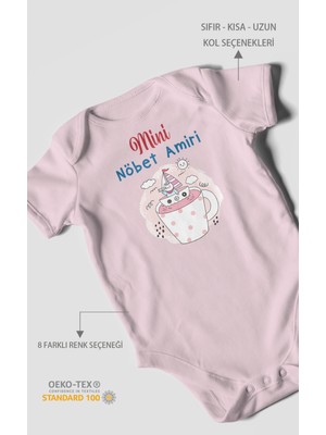 Morivo Kids Mini Nöbet Amiri Baskılı Bebek Zıbını – Çıtçıtlı Body | %100 Pamuk Kısa Kol