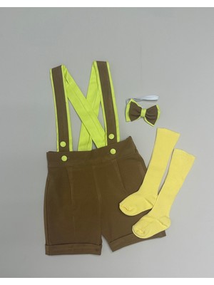 Udoras Tesktilsünger Bob Konsept Şort Salopet Papyon Çorap