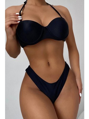 BMD Strapless Basic Bikini - Siyah