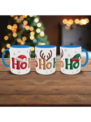 Alpşan Ticaret Christmas Kupa Yılbaşı Temalı Kupa Bardak Yeni Yıl Konseptli Ho Ho Ho Kupa Hediye Kupa