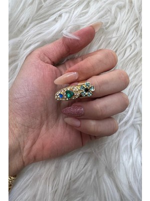 BMD Rosing Nail Ring - Mavi-Gri