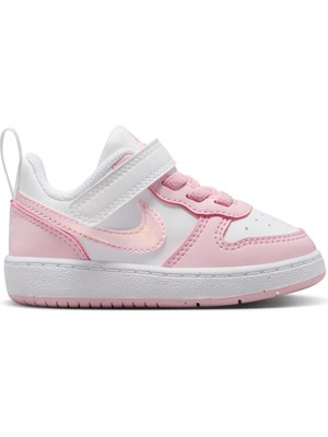 Nike Court Borough Low Recraft Bebek Pembe Beyaz Spor Ayakkabı / Sneaker - DV5458-105