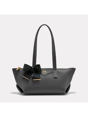 Black Ribbon Kadın Gri Omuz Çantası - Lily Tote Bag