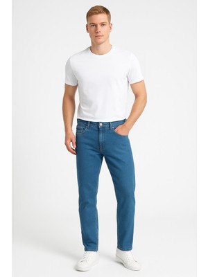 Black Wood Erkek Slim Fit Dar Paça Esnek Likralı Denim Jeans Kot Pantolon - 7411