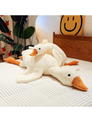 Tigoes Sevimli Peluş Uyku Arkadaşım Kaz 120 cm Uçan Kaz Morton Uyku Yastığı