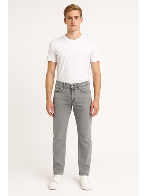 Black Wood Erkek Slim Fit Dar Paça Esnek Likralı Denim Jeans Kot Pantolon - 7411