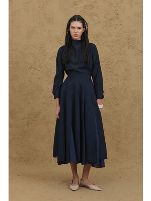 Fahhar Çok Parçalı Etek Lacivert