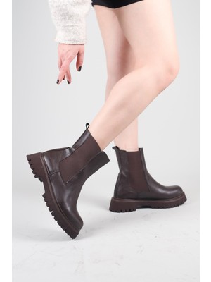 Birikon Gent Lastikli Bot Kahverengi