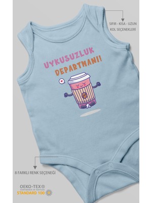 Morivo Kids Uykusuzluk Departmanı Baskılı Bebek Zıbını – Çıtçıtlı Body | %100 Pamuk Sıfır Kol