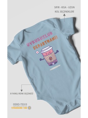 Morivo Kids Uykusuzluk Departmanı Baskılı Bebek Zıbını – Çıtçıtlı Body | %100 Pamuk Kısa Kol