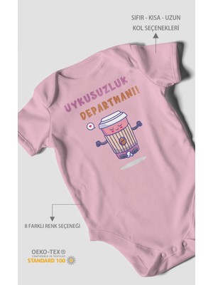 Morivo Kids Uykusuzluk Departmanı Baskılı Bebek Zıbını – Çıtçıtlı Body | %100 Pamuk Kısa Kol
