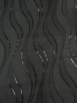 Siyah Dalga Desenli Duvar Kağıdı 0376092